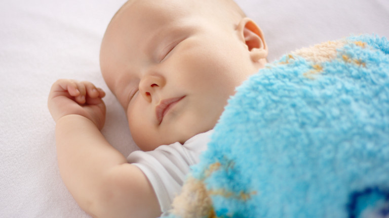 Baby sleeping on back