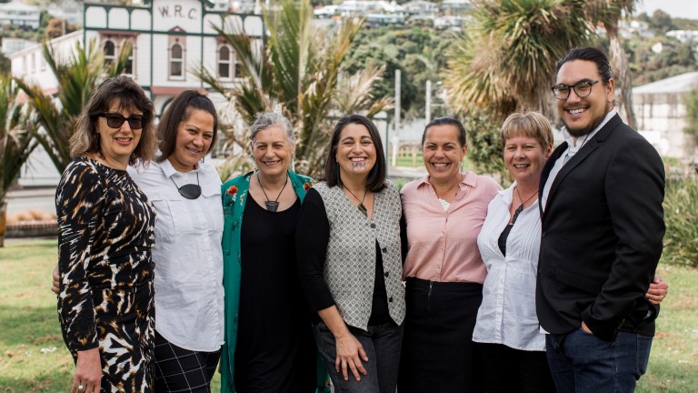 Dr Amohia Boulton and team at Whakauae 