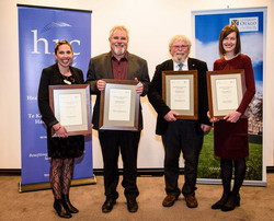 Four HRC award recipients from Otago University