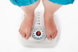 Person on scales
